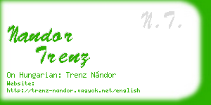 nandor trenz business card